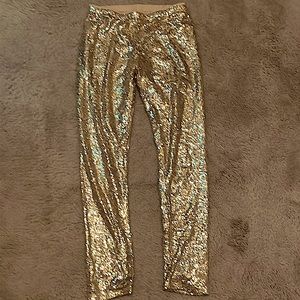 kids xl gb girls sequin gold pants